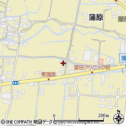 福岡県八女市蒲原1321-1周辺の地図