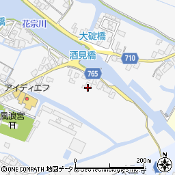 福岡県大川市酒見886周辺の地図
