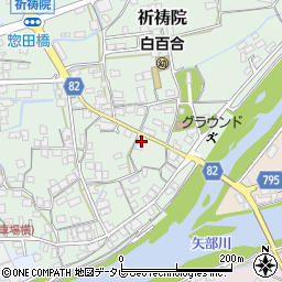 福岡県八女市祈祷院周辺の地図