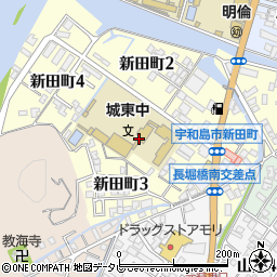 愛媛県宇和島市新田町3丁目周辺の地図