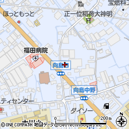 福岡県大川市向島1540-3周辺の地図