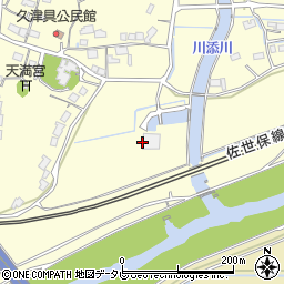 国土交通省武雄河川事務所　川添川排水機場周辺の地図