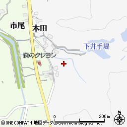 大分県大分市木田周辺の地図