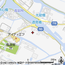 福岡県大川市酒見875-3周辺の地図
