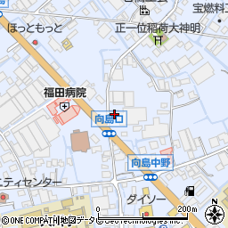 福岡県大川市向島1540周辺の地図