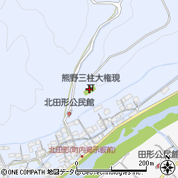 熊野三柱大権現周辺の地図