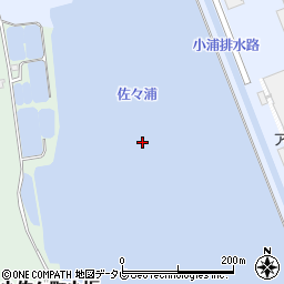 佐々浦周辺の地図