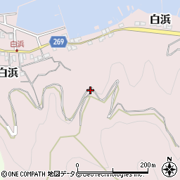 愛媛県宇和島市白浜192周辺の地図