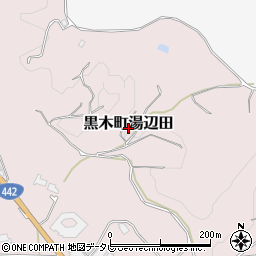 福岡県八女市黒木町湯辺田周辺の地図