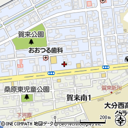 ファミリーマート賀来店周辺の地図