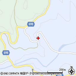 大分県日田市前津江町大野1532周辺の地図