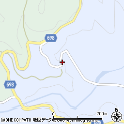 大分県日田市前津江町大野1532周辺の地図