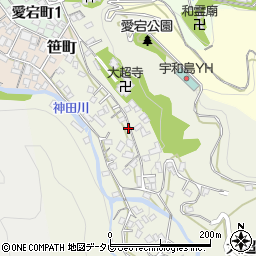 愛媛県宇和島市大超寺奥53周辺の地図