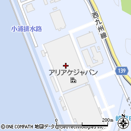 アリアケジャパン株式会社　九州第二工場周辺の地図