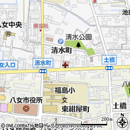 八女観光協会　八女福島支部周辺の地図