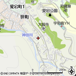 愛媛県宇和島市大超寺奥56周辺の地図