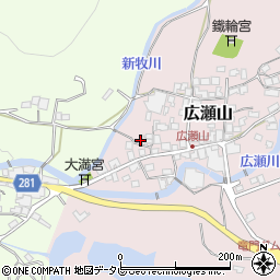 佐賀県西松浦郡有田町広瀬山周辺の地図