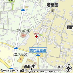 関門周辺の地図