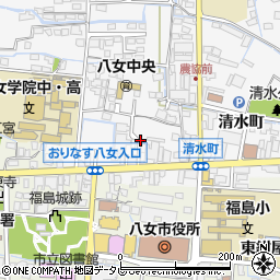 福岡県八女市本村（大正町）周辺の地図