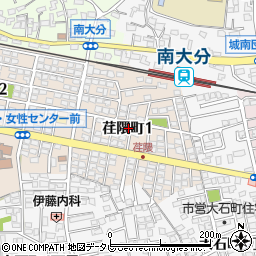 〒870-0891 大分県大分市荏隈町の地図