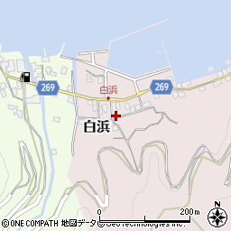 愛媛県宇和島市白浜254周辺の地図