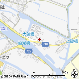 福岡県大川市酒見942-4周辺の地図