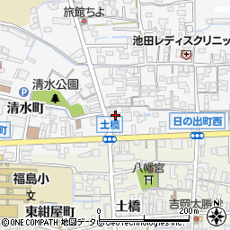 福岡県八女市本村南平塚周辺の地図