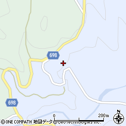 大分県日田市前津江町大野1505-1周辺の地図