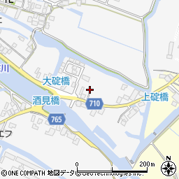 福岡県大川市酒見938-8周辺の地図