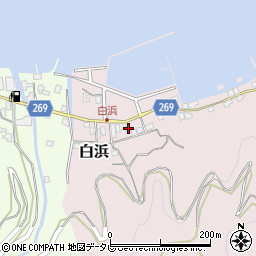 愛媛県宇和島市白浜240周辺の地図