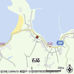 宇和島石応郵便局周辺の地図