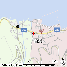愛媛県宇和島市白浜277周辺の地図