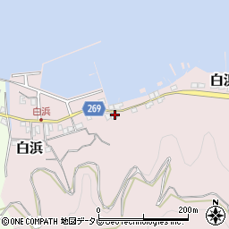 愛媛県宇和島市白浜212周辺の地図