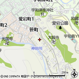 愛媛県宇和島市大超寺奥25周辺の地図