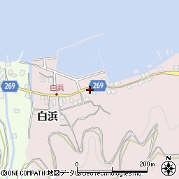 愛媛県宇和島市白浜176周辺の地図
