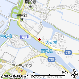 福岡県大川市酒見981周辺の地図