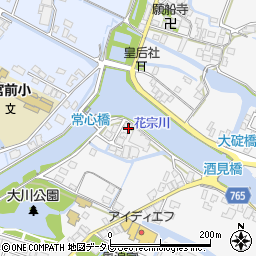 福岡県大川市酒見825-8周辺の地図