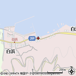 愛媛県宇和島市白浜216周辺の地図