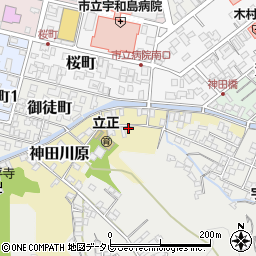 愛媛県宇和島市神田川原57周辺の地図