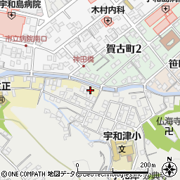 愛媛県宇和島市神田川原3周辺の地図