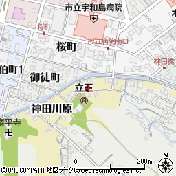 愛媛県宇和島市神田川原35周辺の地図