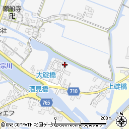福岡県大川市酒見944-10周辺の地図
