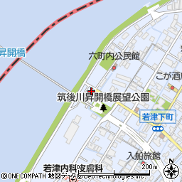 大川市　観光・インテリア情報ステーション・大川テラッツァ周辺の地図