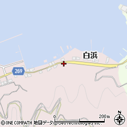 愛媛県宇和島市白浜184周辺の地図