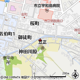 愛媛県宇和島市神田川原78周辺の地図