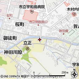 愛媛県宇和島市神田川原23周辺の地図