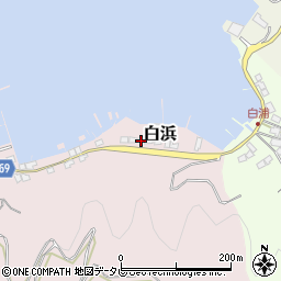 愛媛県宇和島市白浜140周辺の地図