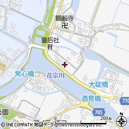 福岡県大川市酒見1007-2周辺の地図