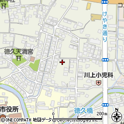福岡県筑後市徳久周辺の地図