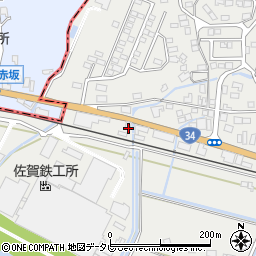 佐賀県杵島郡大町町福母1658-3周辺の地図